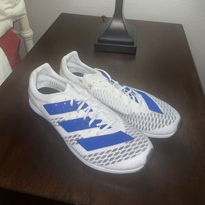 Adidas ADIZERO XC SPRINT Men's White Running Shoes  Spikes EG8456 Size 9.5 NWOB